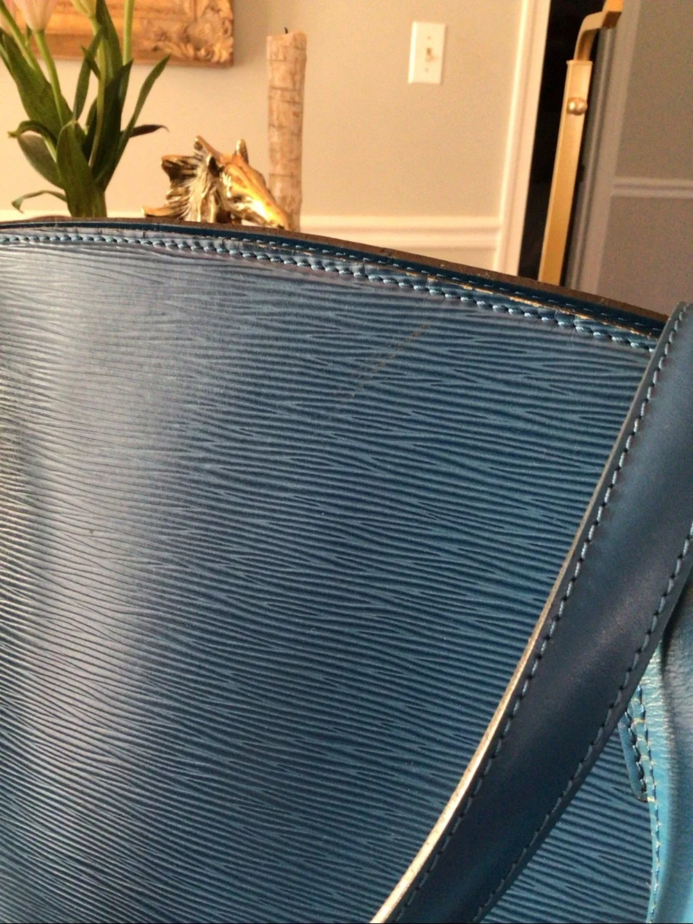 Louis Vuitton St Jacques Blue Tote Bag